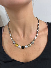STACY NECKLACE BLACK & WHITE