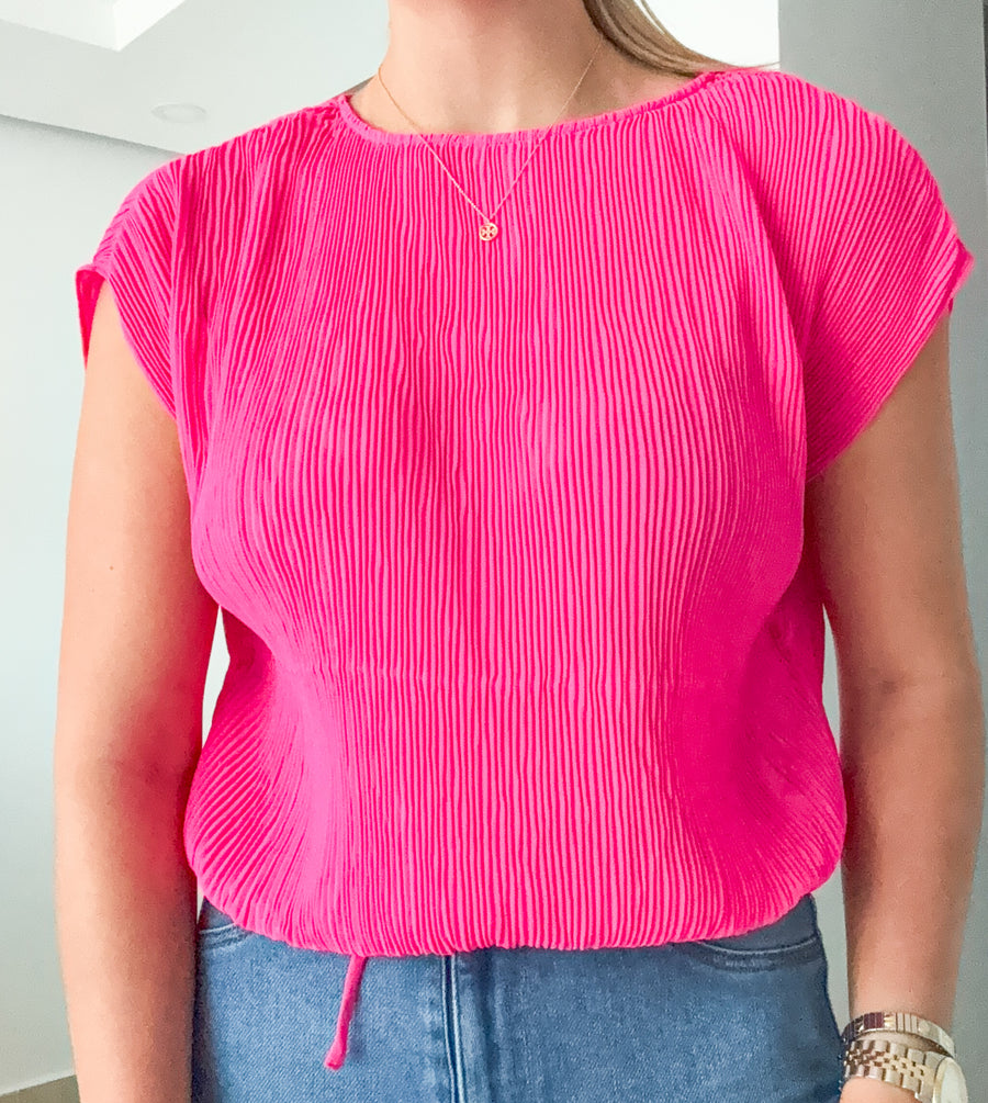 PLISSE BLOUSE