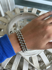SILVER/GOLD ELASTIC BRACELET