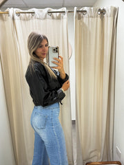 BLACK METALLIC JACKET