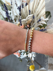 TWO TONE ADJUSTABLE BRACELETS