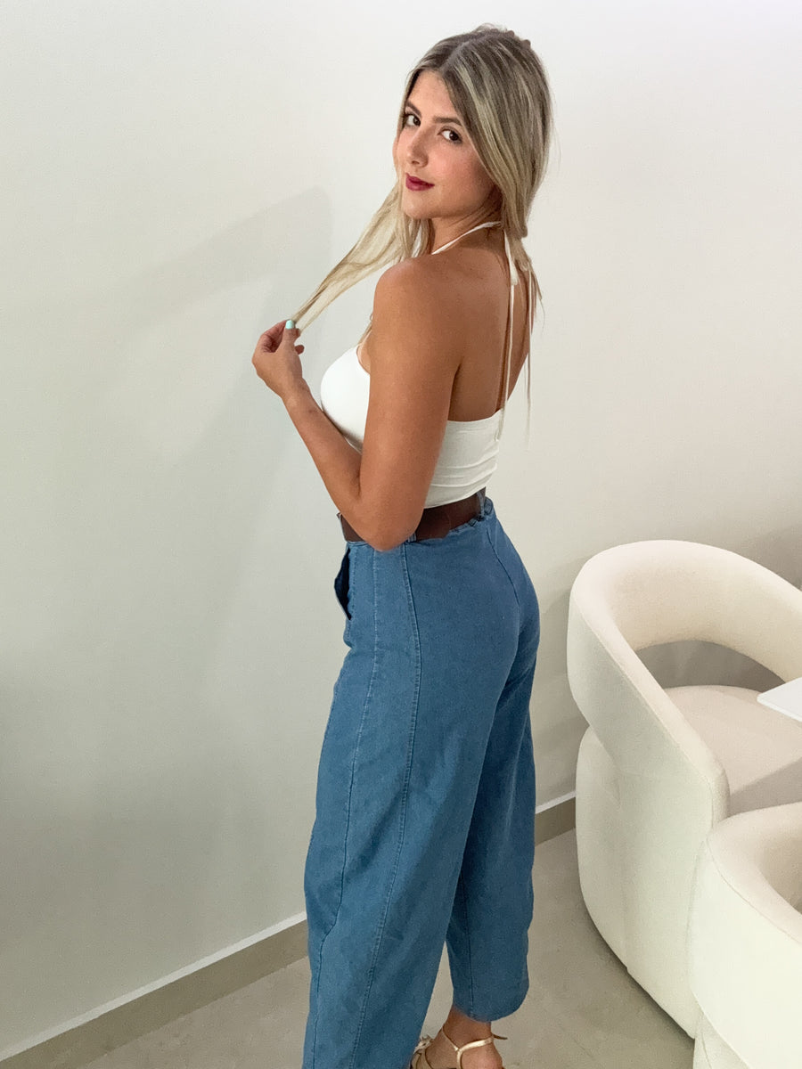 ELEGANT HALTER BODYSUIT