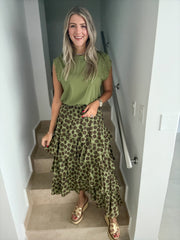 POLKA DOT RUFFLE SKIRT
