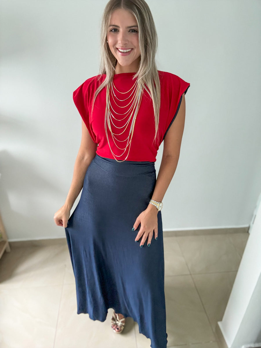 PIA DENIM MAXI SKIRT/DRESS