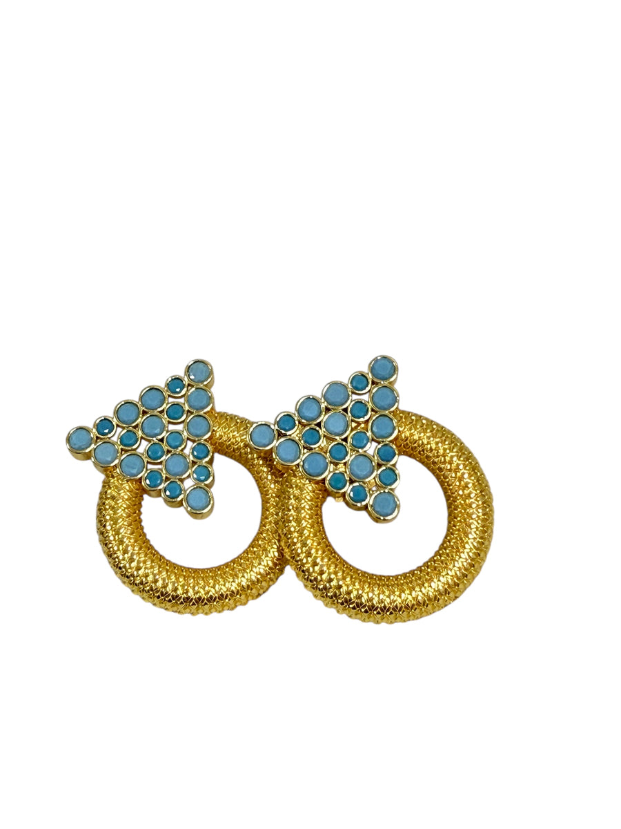 TRIANGLE ZIRCONIA EARRING