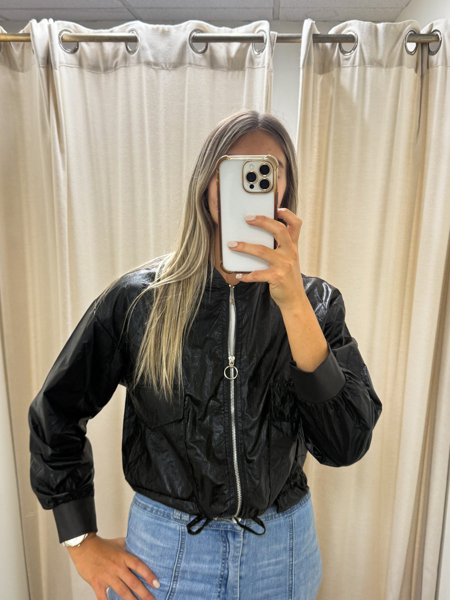 BLACK METALLIC JACKET