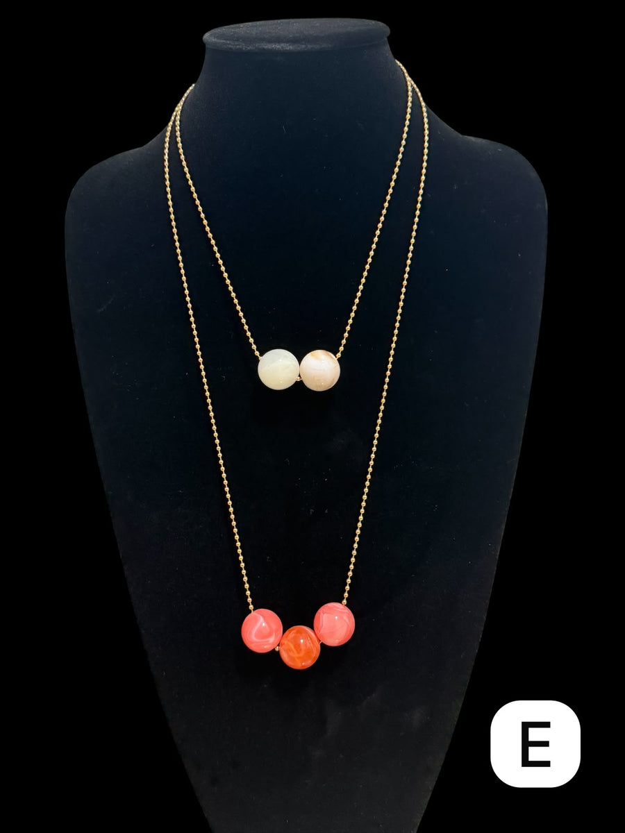 GUMBALL LAYERED NECKLACE SET