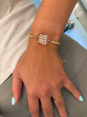 "DEBÍ TIRAR MÁS FOTOS" ADJUSTABLE BRACELET