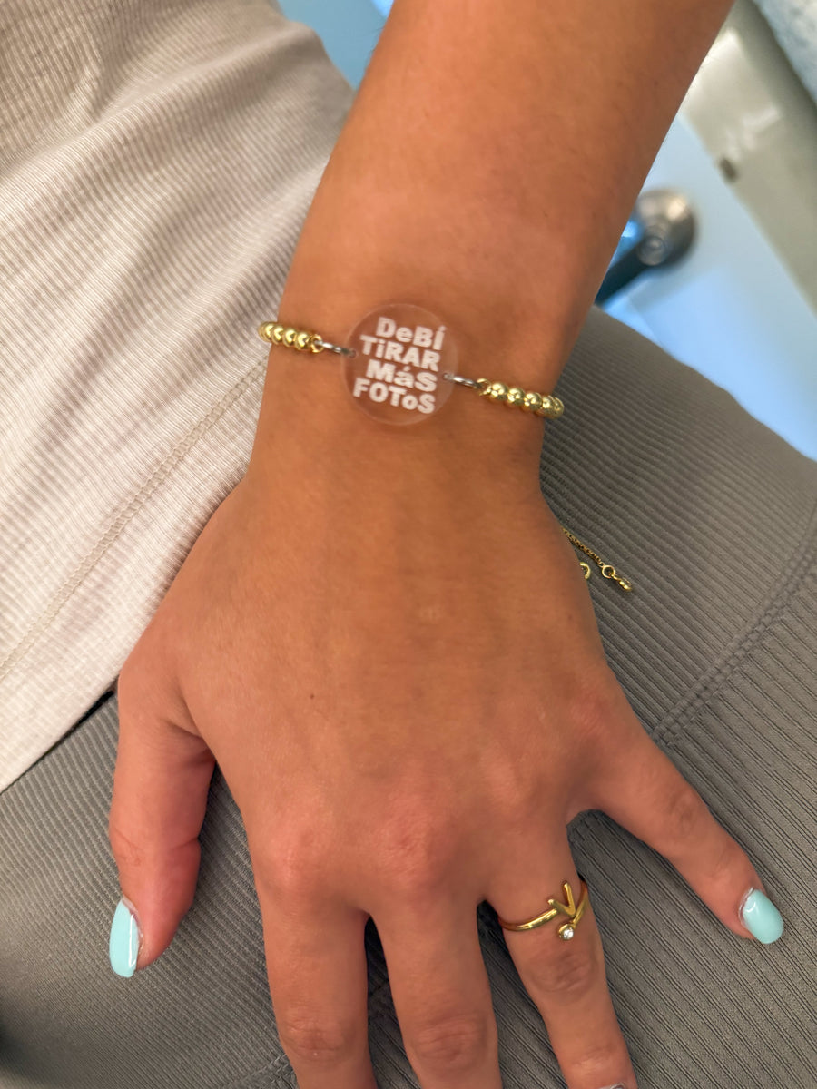 "DEBÍ TIRAR MÁS FOTOS" ADJUSTABLE BRACELET