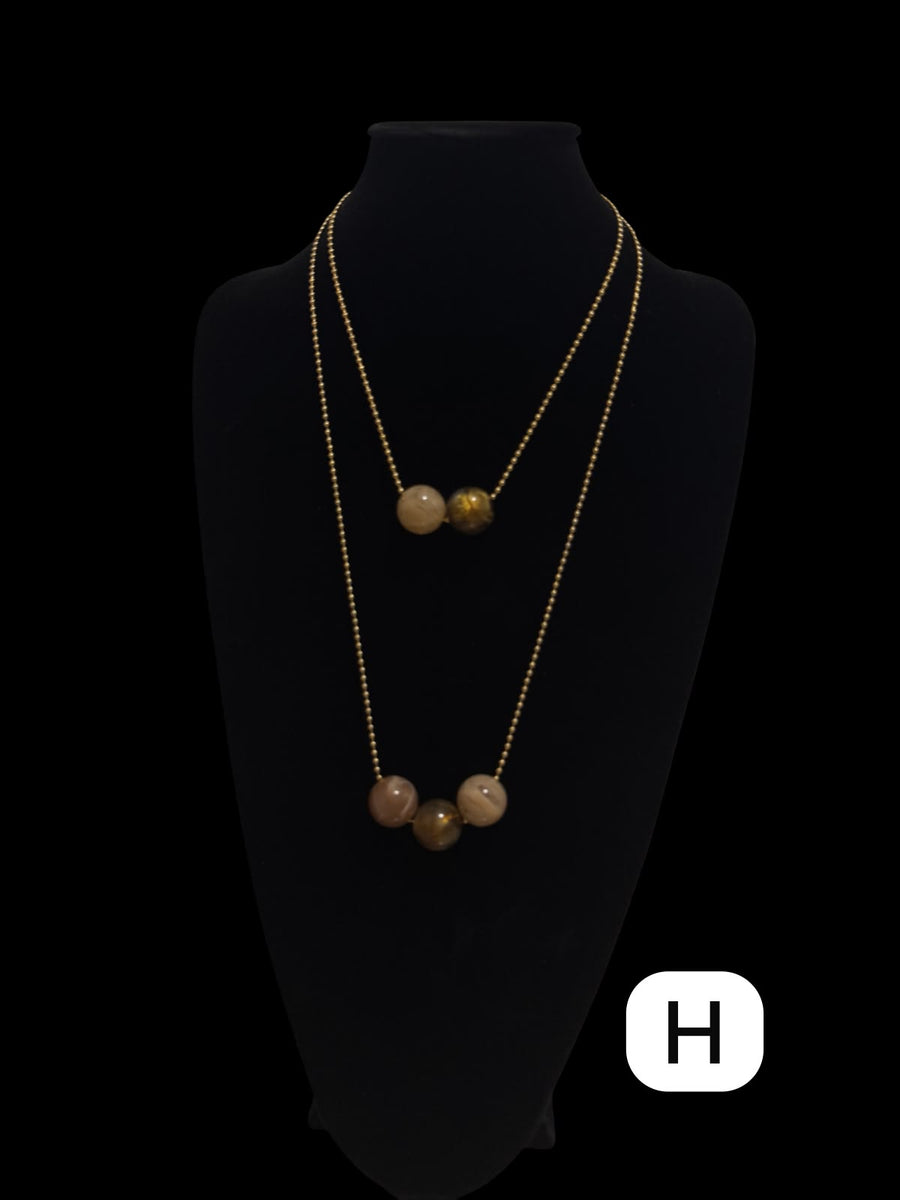 GUMBALL LAYERED NECKLACE SET