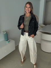 BLACK DENIM JACKET