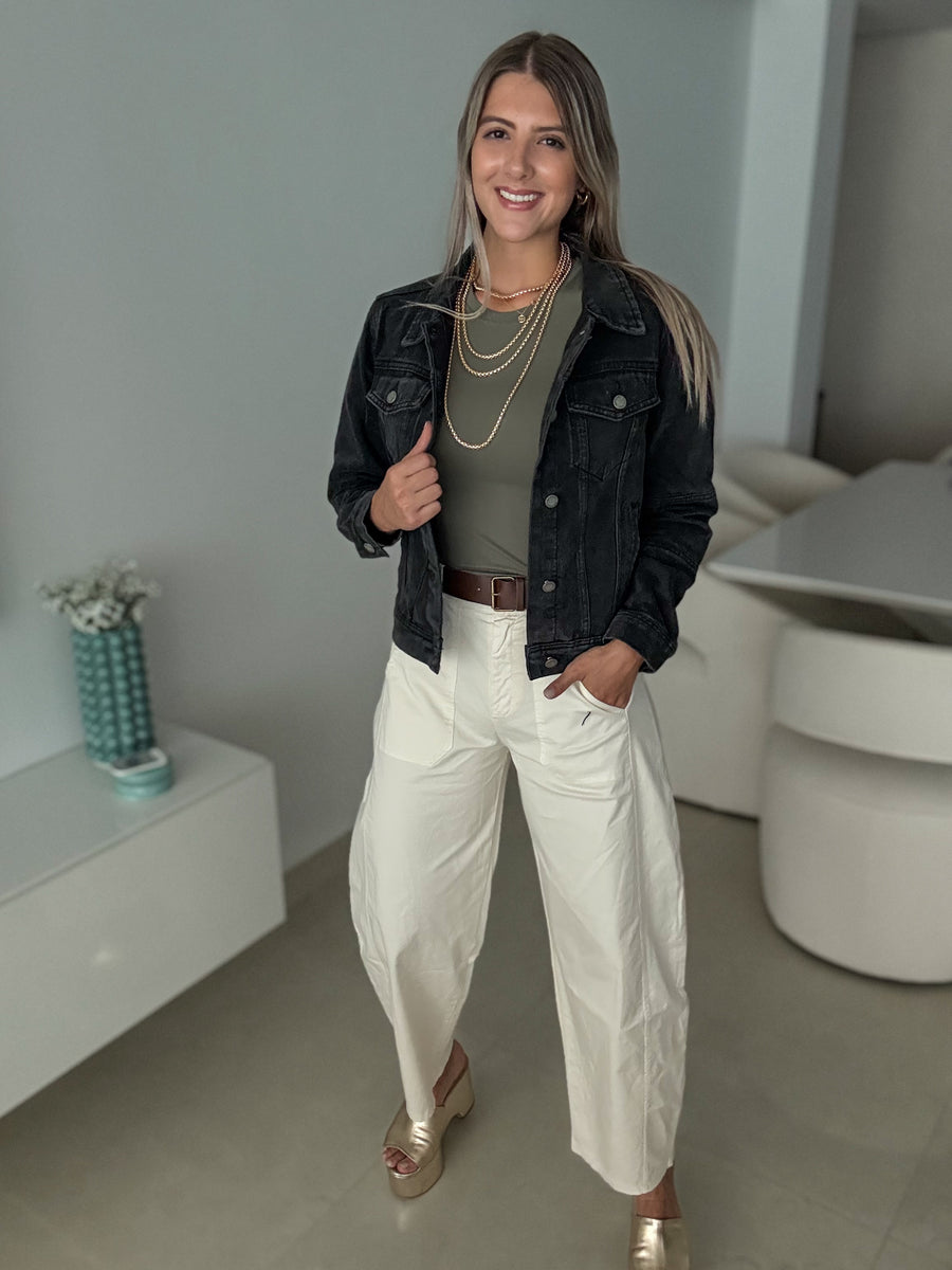 BLACK DENIM JACKET