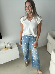WHITE SOLID BLOUSE