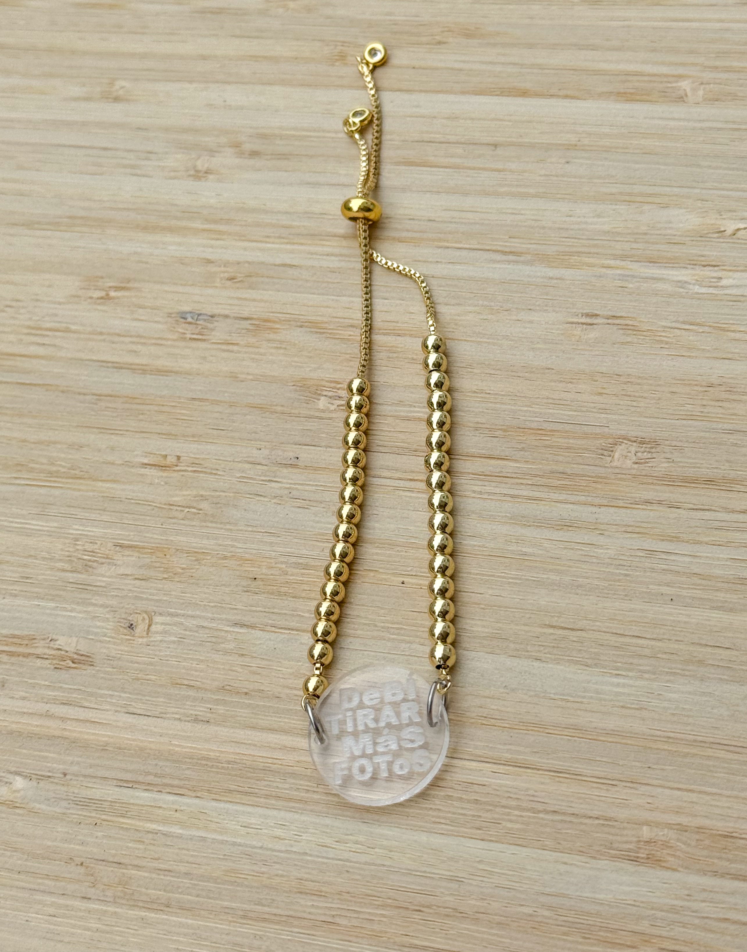 "DEBÍ TIRAR MÁS FOTOS" ADJUSTABLE BRACELET