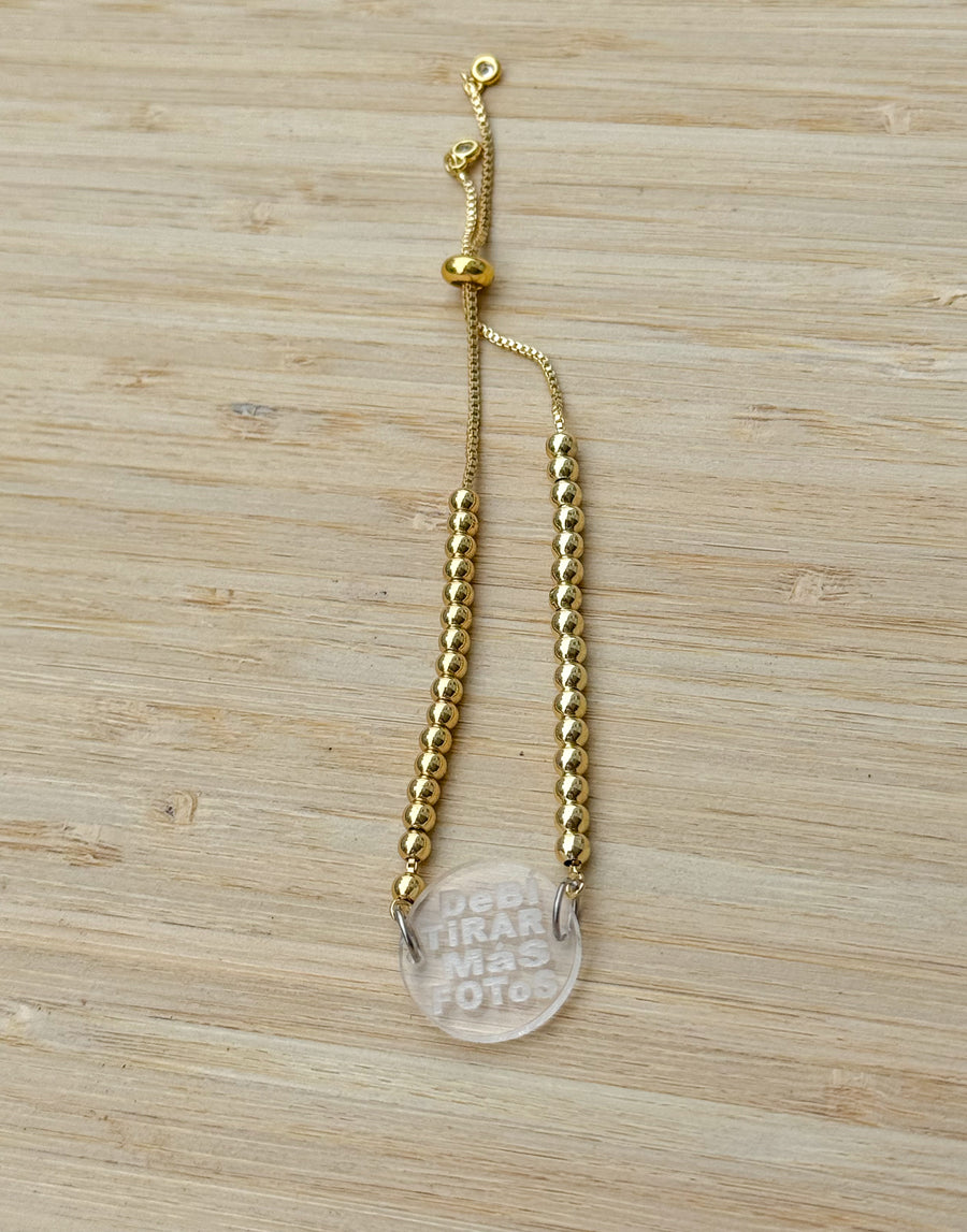"DEBÍ TIRAR MÁS FOTOS" ADJUSTABLE BRACELET