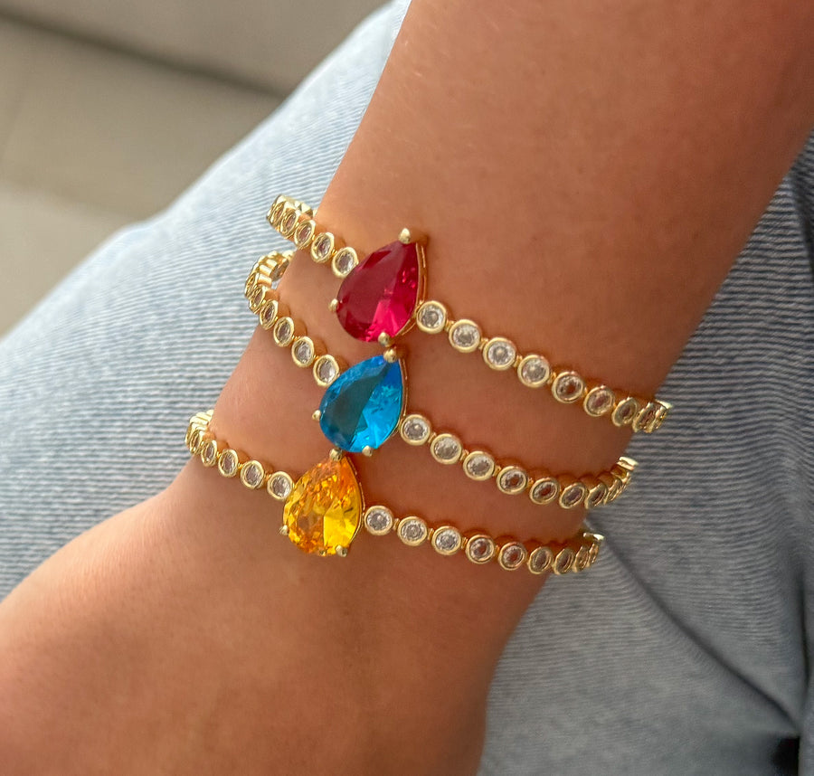 DROP ZIRCONIA BANGLE