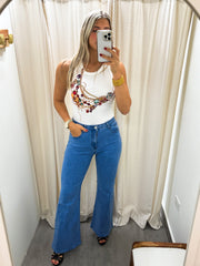 WHITE CHAINS TANK TOP
