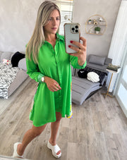 LION SATIN HIGH LOW BLOUSON/DRESS