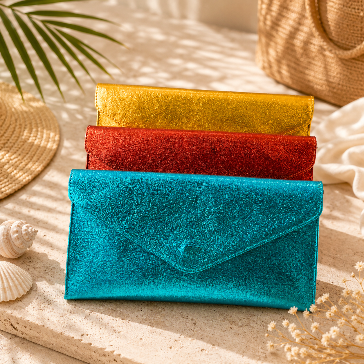 METALLIC ENVELOPE BAG
