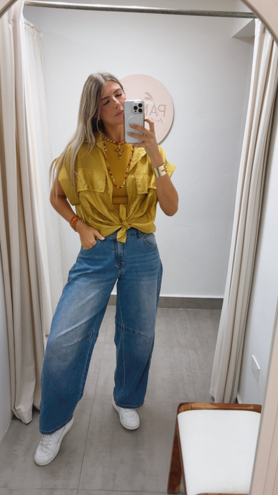 SHEER POCKET BLOUSES