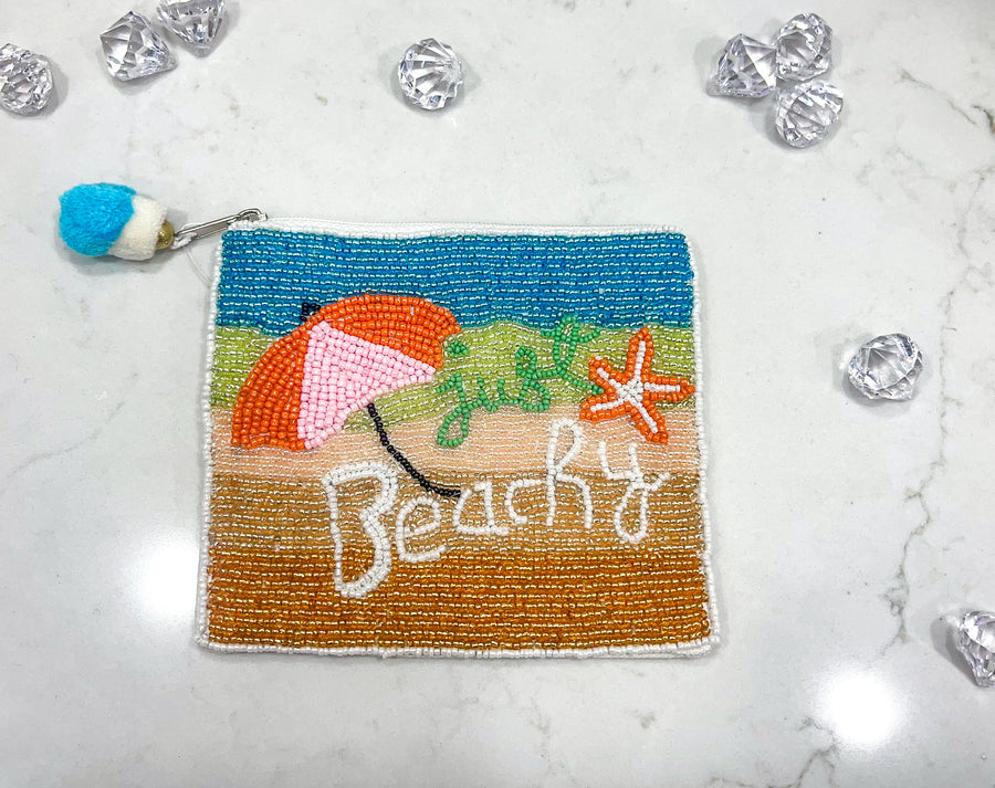 JUST BEACHY COIN POUCH