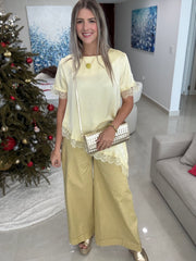 PASTEL SATIN LACE TOPS