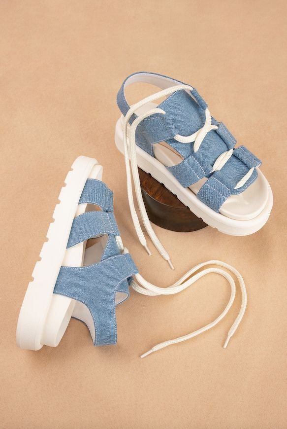 DENIM SANDALS