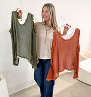 NET BLOUSE WITH CAMI TOP