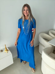 PIA BLUE SHORT SLEEVES TOP & PANT SET