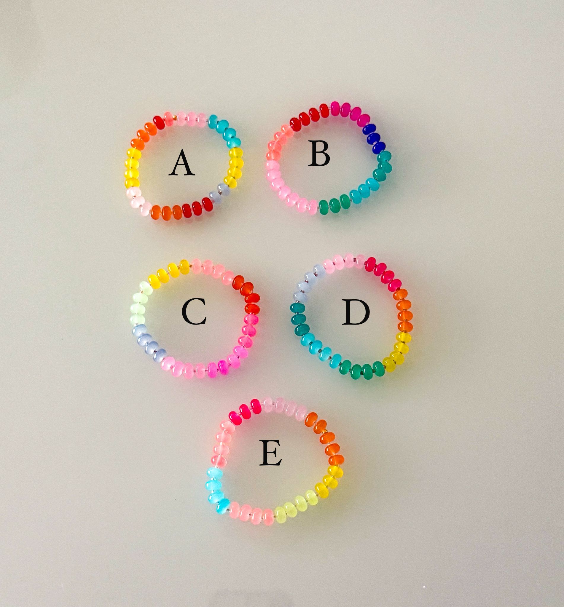 MULTICOLOR SEMIPRECIOUS BRACELETS