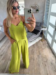 LIME GREEN TOP & PANT SET