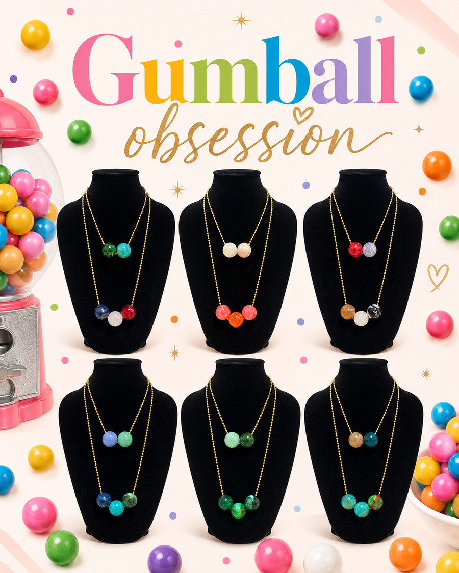 GUMBALL LAYERED NECKLACE SET