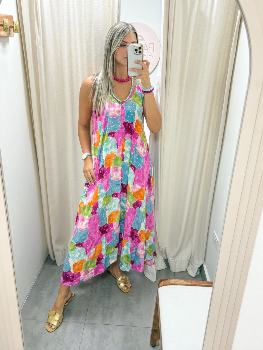 TIE-DYE MAXI DRESS