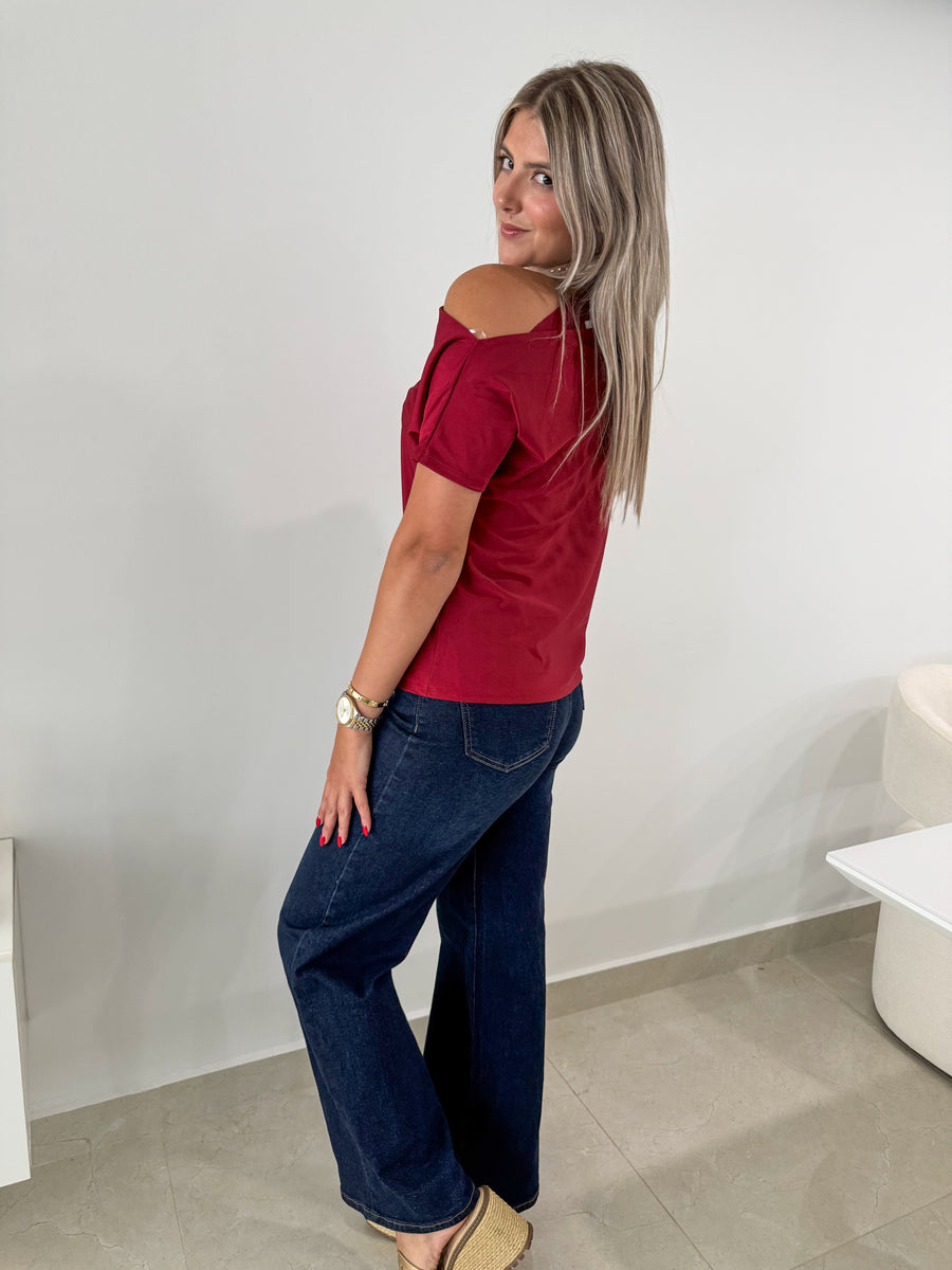 STRETCHY ELEGANT ONE SHOULDER BLOUSES