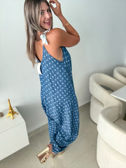 POLKA DOT TENCEL JUMPSUIT