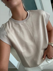TAUPE BASIC TEE