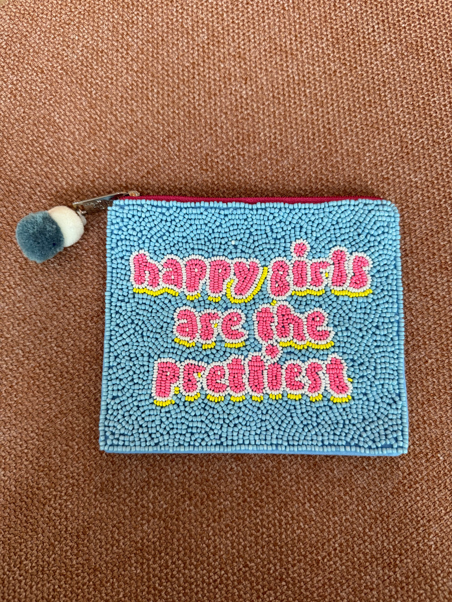 HAPPY GIRLS ARE THE PREETIEST COIN BAG