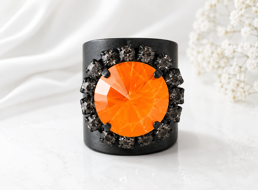 JACCI RING IN SMUTT ELECTRIC ORANGE