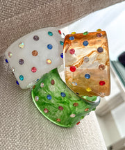 RESIN MULTICOLOR CUFF BRACELET