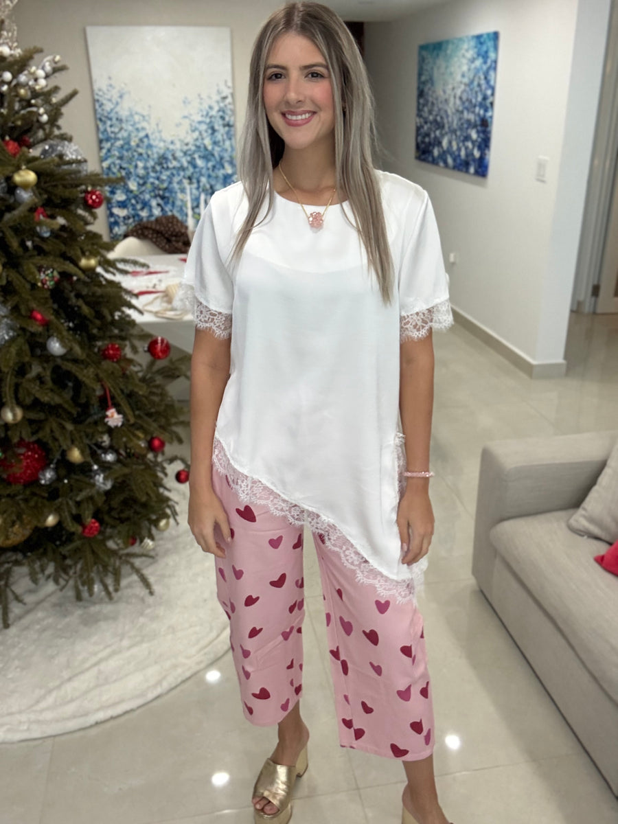 PASTEL SATIN LACE TOPS