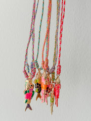 MULTICOLOR THREAD FISHY NECKLACES