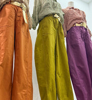 FALL COLOR BARREL PANTS