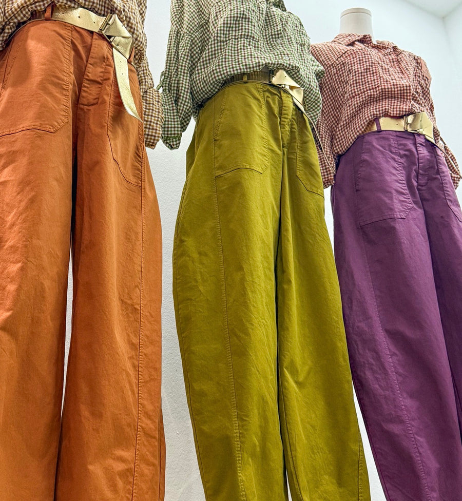 FALL COLOR BARREL PANTS