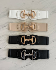 HORSE BIT BUCKLE ELASTIC BELTS