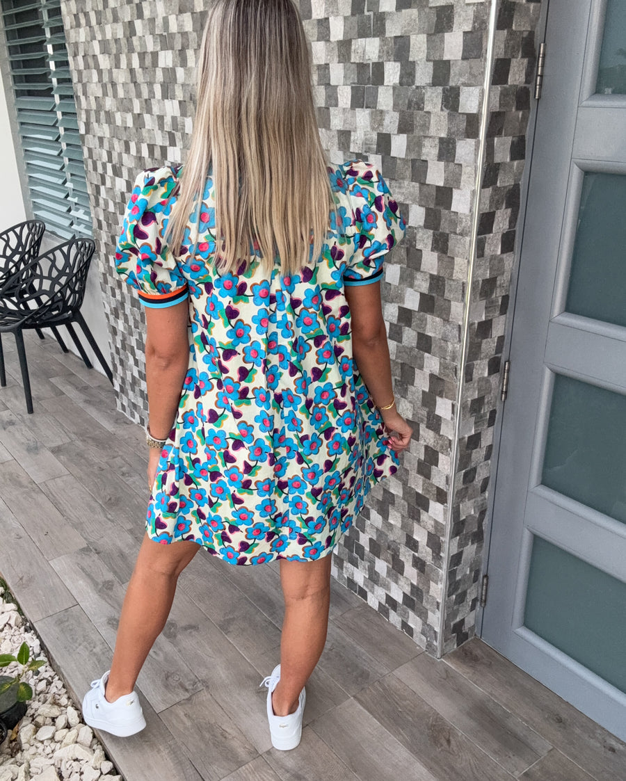 FLORAL PRINTED SHORT DRESS