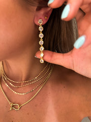 ZIRCONIA DROP EARRINGS