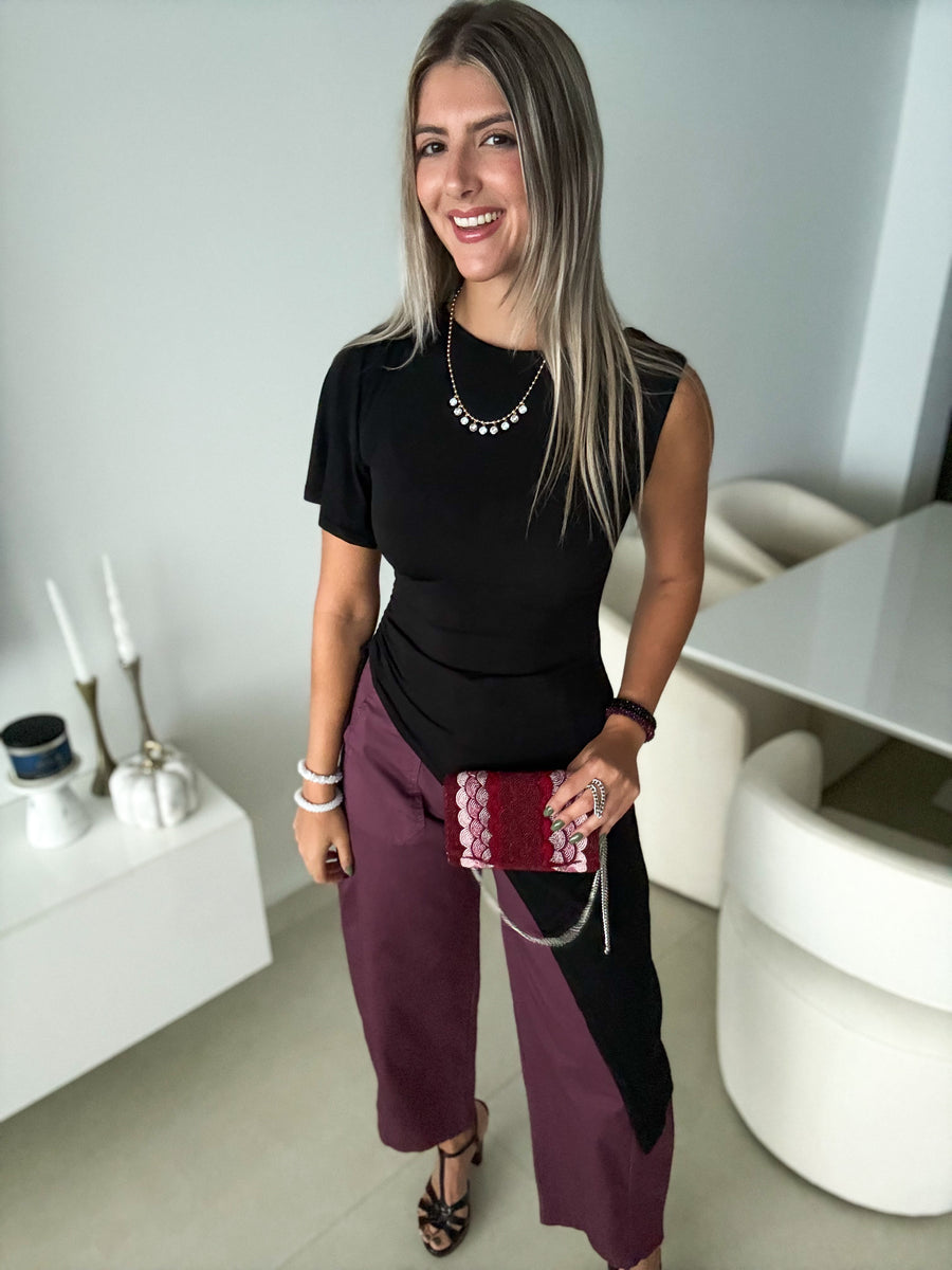 FALL COLOR BARREL PANTS