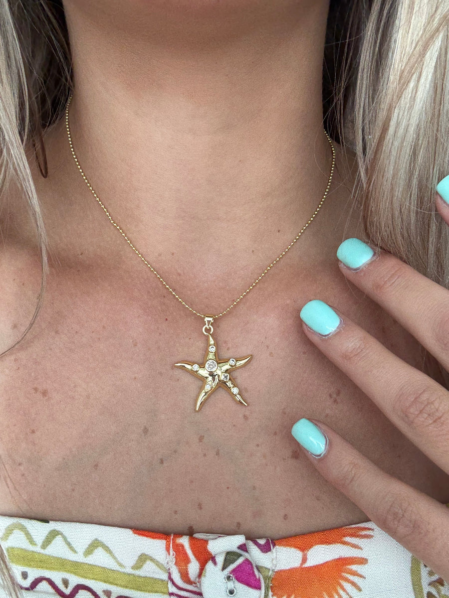 STAR ZIRCONIA SHAPES AJDUSTABLE NECKLACE