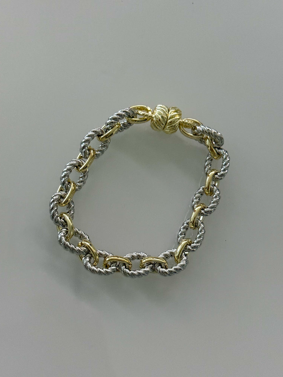 TWO TONE MAGNETIC BRACELET