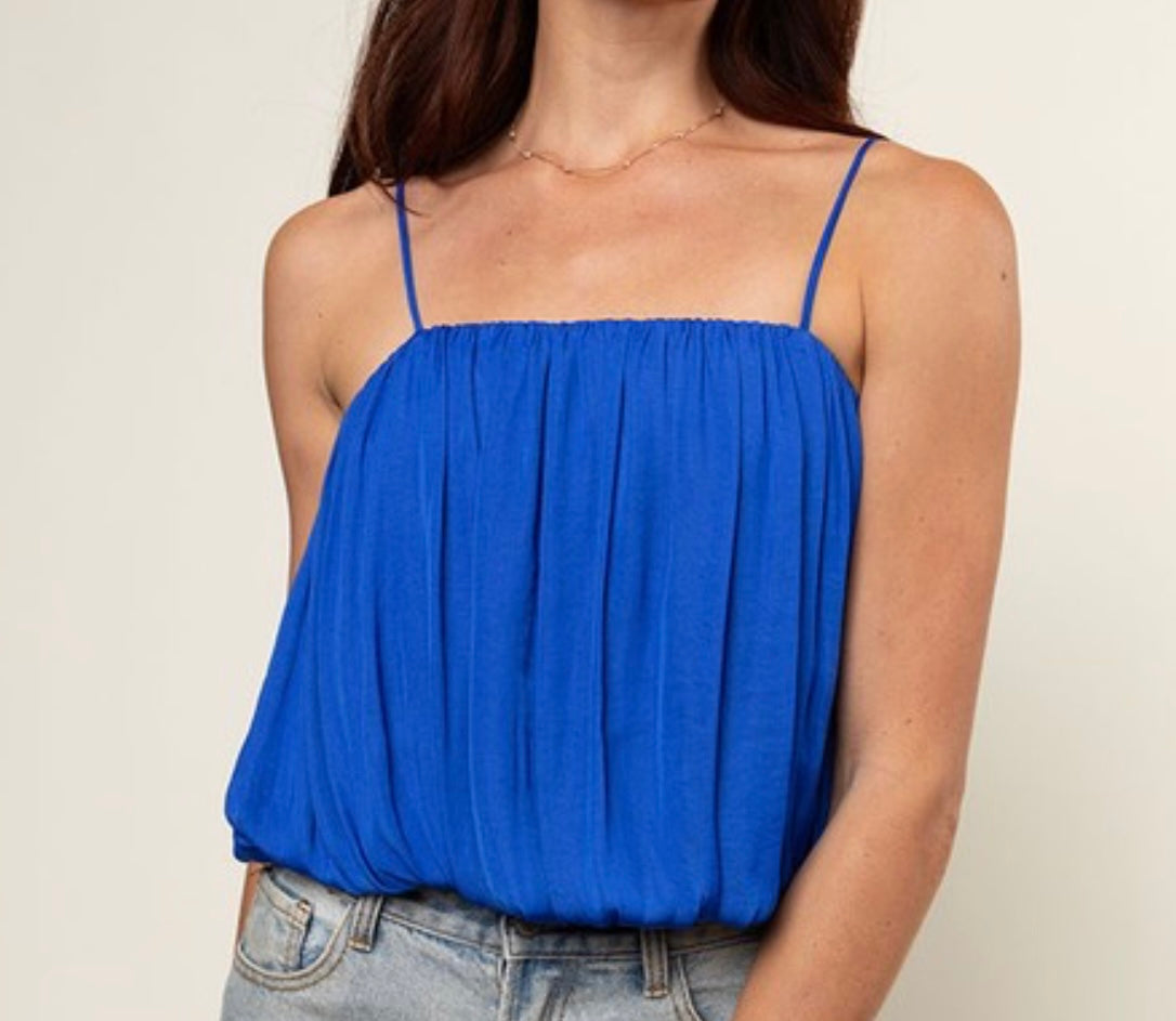 SATIN BUBBLE TOP